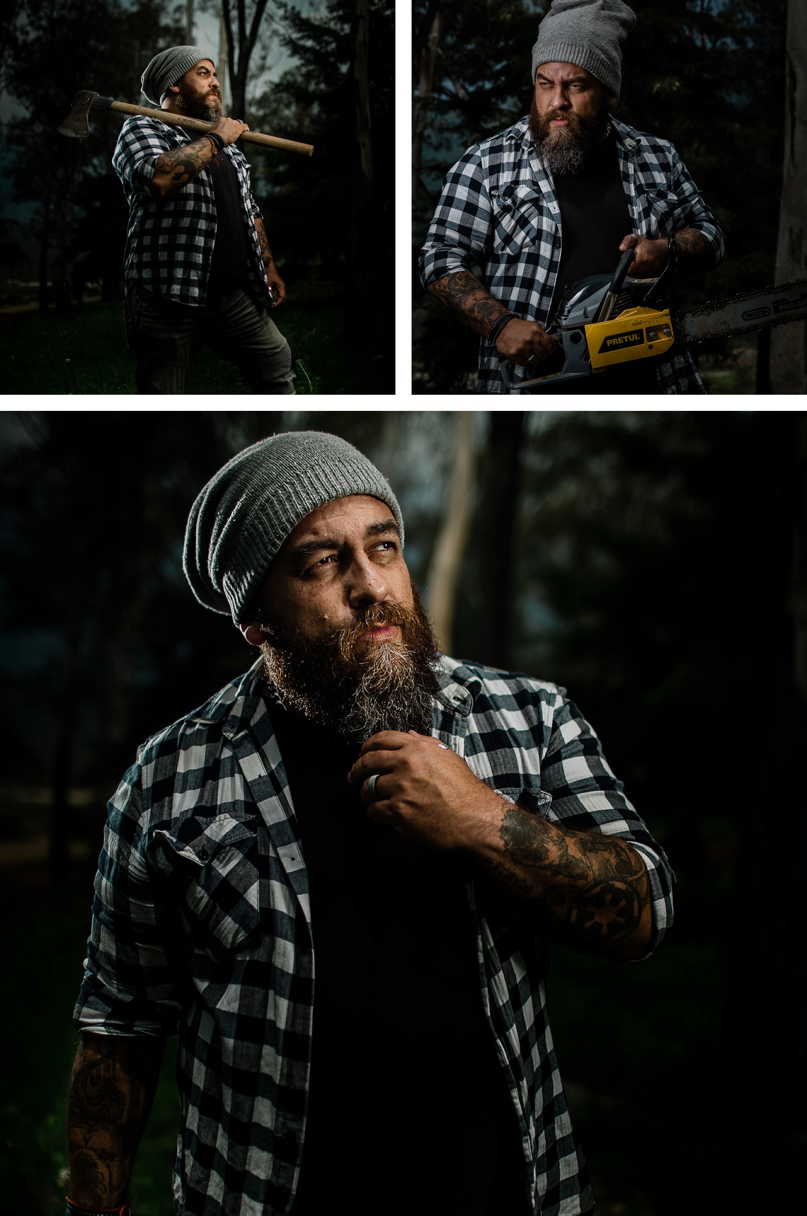 Woodman | testing shot for Geekoto flashes | Marcos Valdés Commercial Photographer